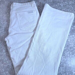 Calvin Klein White Boot Cut Jeans Size 29
